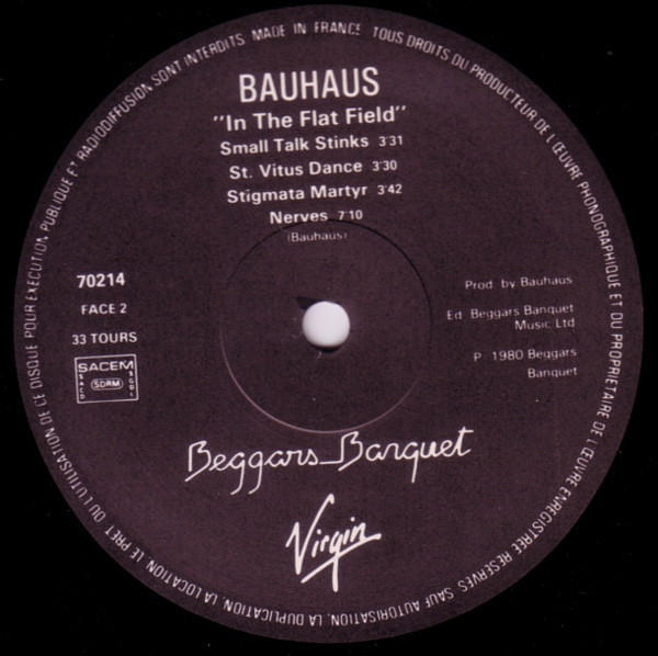 Bauhaus - In The Flat Field | Virgin (70214) - 4