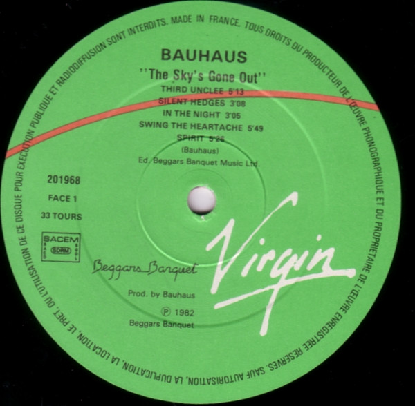 Bauhaus - The Sky's Gone Out | Virgin (201968) - 3