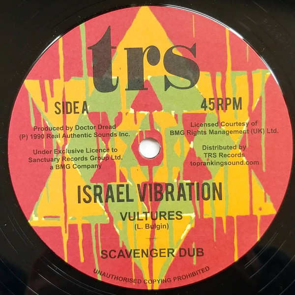 Israel Vibration - Vultures / Jailhouse Rocking | Top Ranking Sound (TRS-RR-12) - main Israel Vibration - Vultures / Jailhouse Rocking | Top Ranking Sound (TRS-RR-12) - main