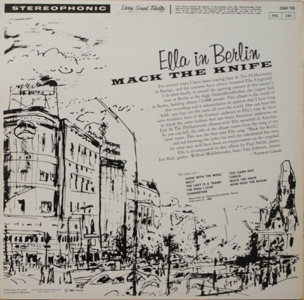 Ella Fitzgerald - Mack The Knife - Ella In Berlin | Verve Records (2304 155) - 2