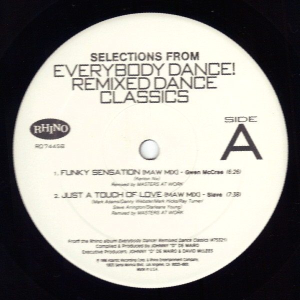 Various - Selections From - Everybody Dance! Remixed Dance Classics | Rhino Records (R0 74458) - 2