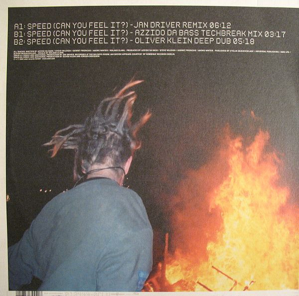 Azzido Da Bass Feat. Roland Clark - Speed (Can You Feel It?) (Part 2 Of 3) | Club Tools (013444-0 CLU) - 2