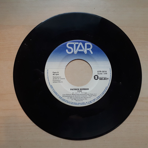 Patrick Norman - Vivre | Les Disques Star Records (STR-3014)