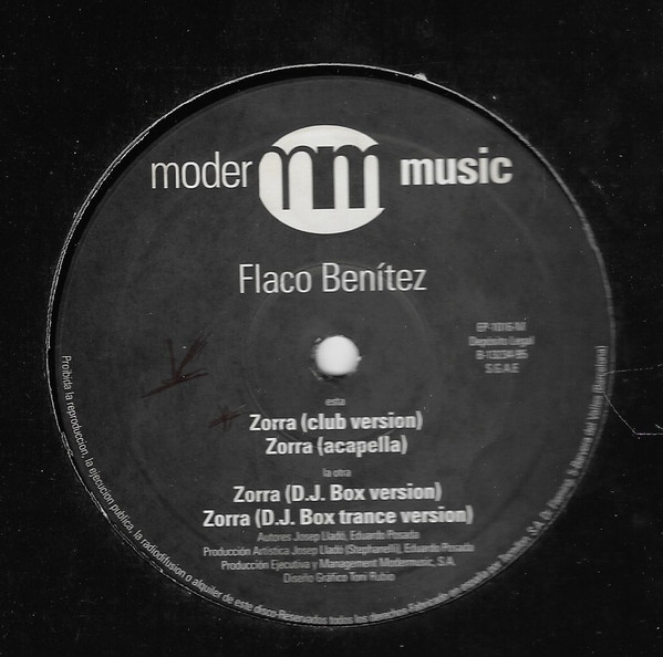 Flaco Benitez - Zorra | Moder Music (EP-1016-M) - 2