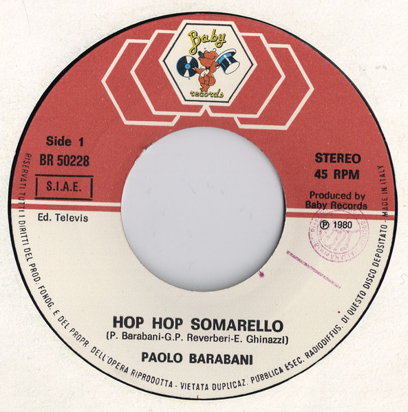 Paolo Barabani - Hop Hop Somarello | Baby Records (BR 50228) - 3
