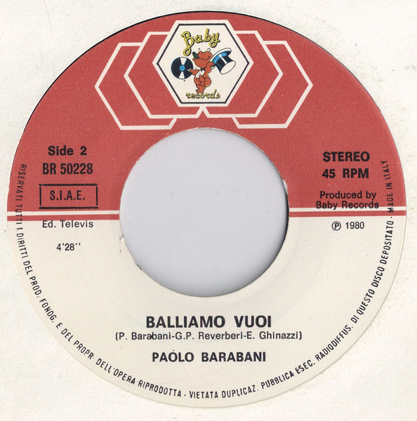 Paolo Barabani - Hop Hop Somarello | Baby Records (BR 50228) - 4