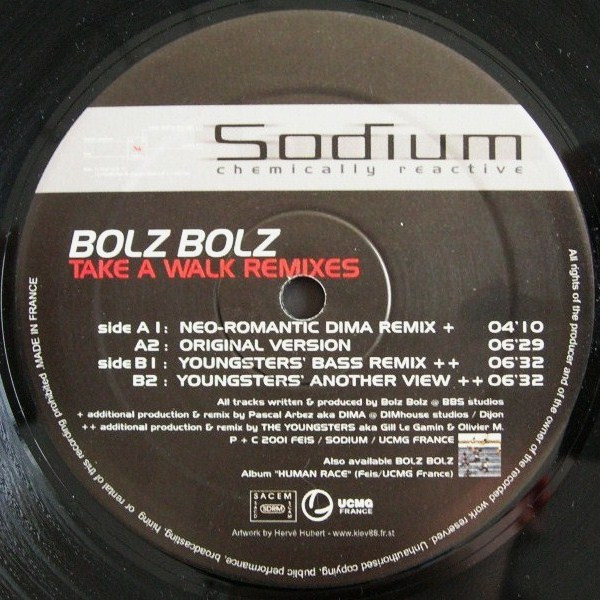 Bolz Bolz - Take A Walk (Remixes) | Sodium Records (SODIUM 02) - 3 Bolz Bolz - Take A Walk (Remixes) | Sodium Records (SODIUM 02) - 3