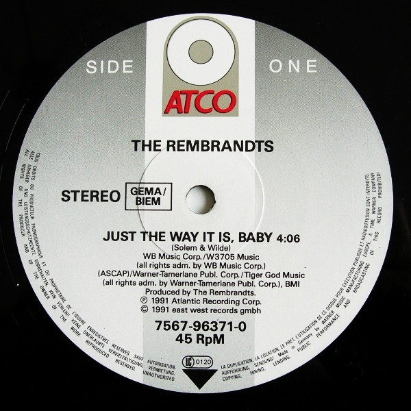 The Rembrandts - Just The Way It Is, Baby | ATCO Records (7567-96371-0) - 3