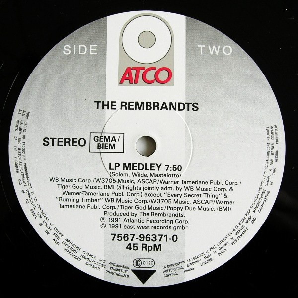 The Rembrandts - Just The Way It Is, Baby | ATCO Records (7567-96371-0) - 4