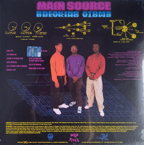Main Source - Breaking Atoms | Wild Pitch Records (MRBLP254) - 2