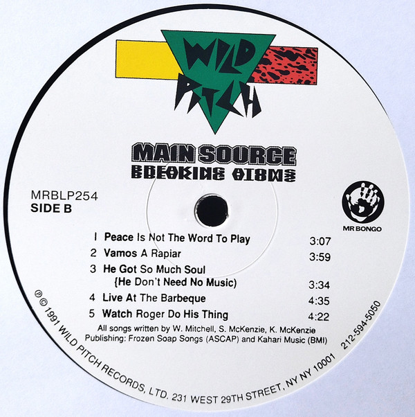Main Source - Breaking Atoms | Wild Pitch Records (MRBLP254) - 4