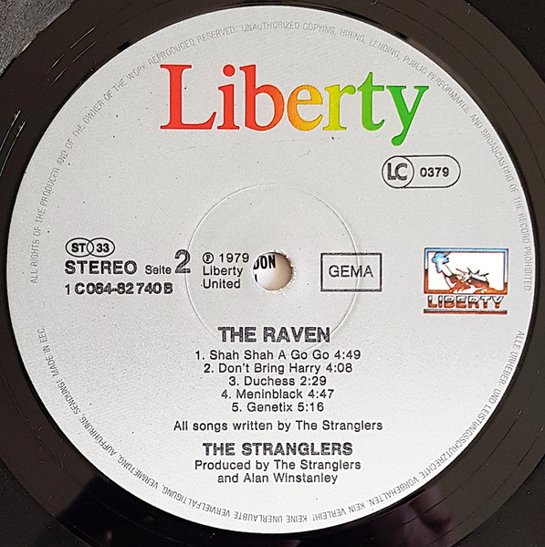 The Stranglers - The Raven | Liberty (1C 064-82 740) - 4