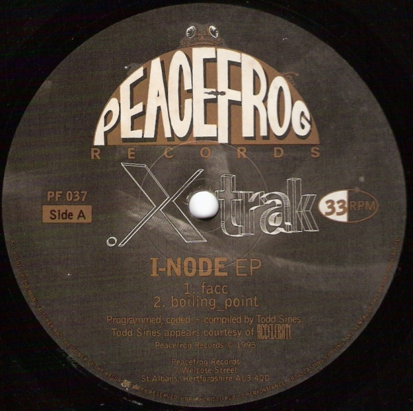.xtrak - I-Node EP | Peacefrog Records (PF 037) - main .xtrak - I-Node EP | Peacefrog Records (PF 037) - main