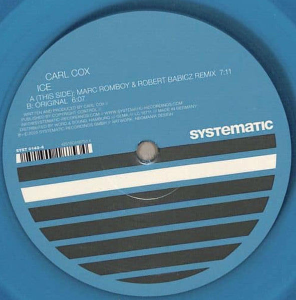 Carl Cox - Ice | Systematic (SYST0142-6) - 2 Carl Cox - Ice | Systematic (SYST0142-6) - 2