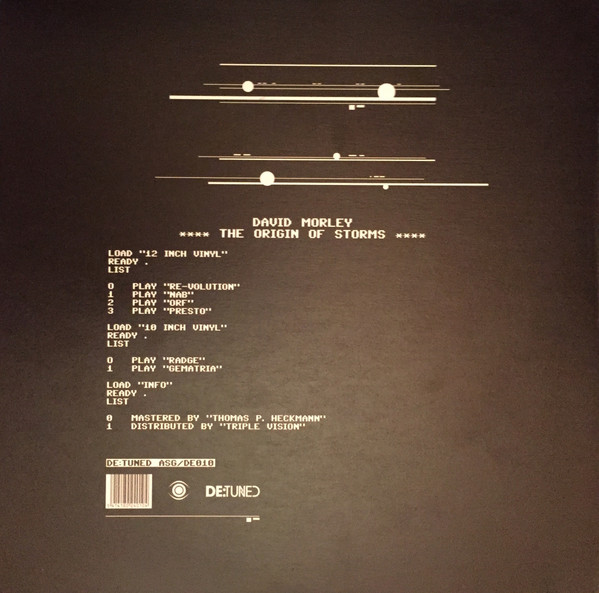 David Morley - The Origin Of Storms | De:tuned (ASG/DE010) - 2
