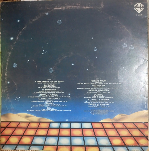 Orchestra Spettacolo Raoul Casadei - Orchestra Spettacolo Raoul Casadei | Warner Bros. Records (T 56536) - 2