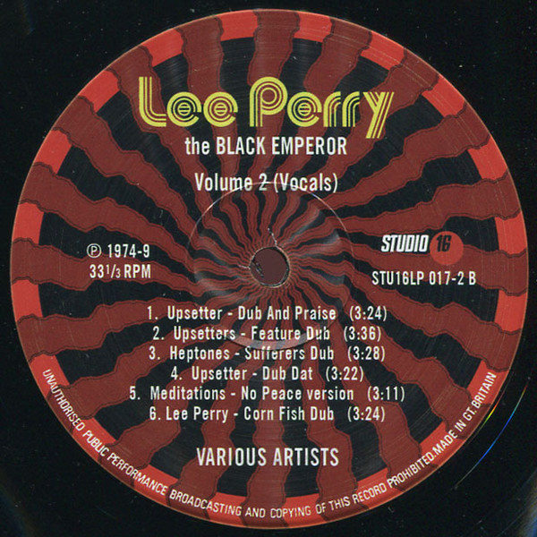 Various - Lee Perry The Black Emperor Vol.2 Dubwise | Studio 16 (STU16LP 017-2) - 4