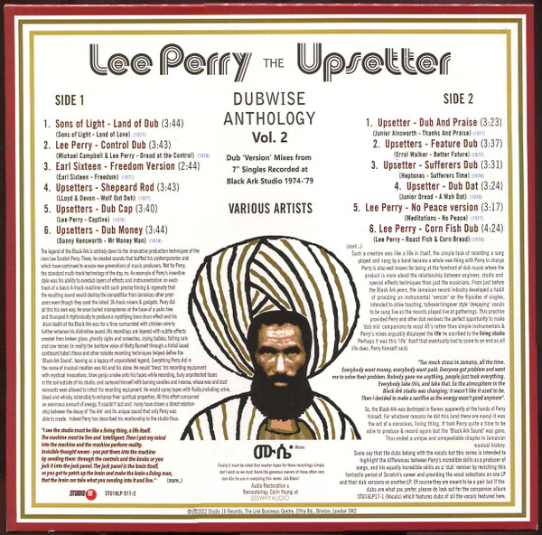 Various - Lee Perry The Black Emperor Vol.2 Dubwise | Studio 16 (STU16LP 017-2) - 2
