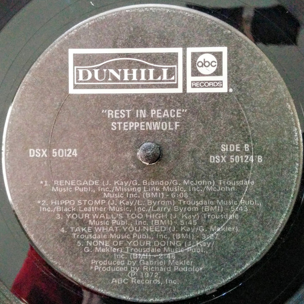 Steppenwolf - Rest In Peace | Dunhill (DSX 50124) - 3
