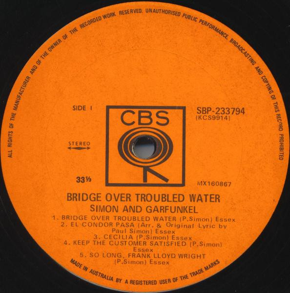 Simon & Garfunkel - Bridge Over Troubled Water | CBS (SBP 233794) - 3 Simon & Garfunkel - Bridge Over Troubled Water | CBS (SBP 233794) - 3