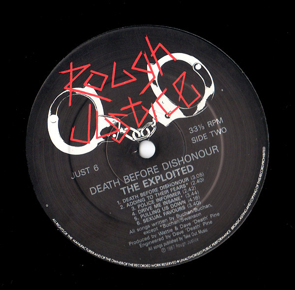 The Exploited - Death Before Dishonour | Rough Justice (JUST 6) - 4 The Exploited - Death Before Dishonour | Rough Justice (JUST 6) - 4