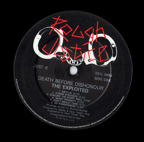 The Exploited - Death Before Dishonour | Rough Justice (JUST 6) - 3 The Exploited - Death Before Dishonour | Rough Justice (JUST 6) - 3
