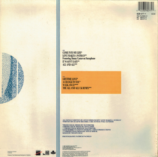 Joyce Sims - Come Into My Life | London Records (828 077-1) - 2