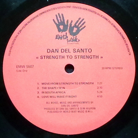 Dan Del Santo - Strength To Strength | Earthworks International (EMW 5507) - 3