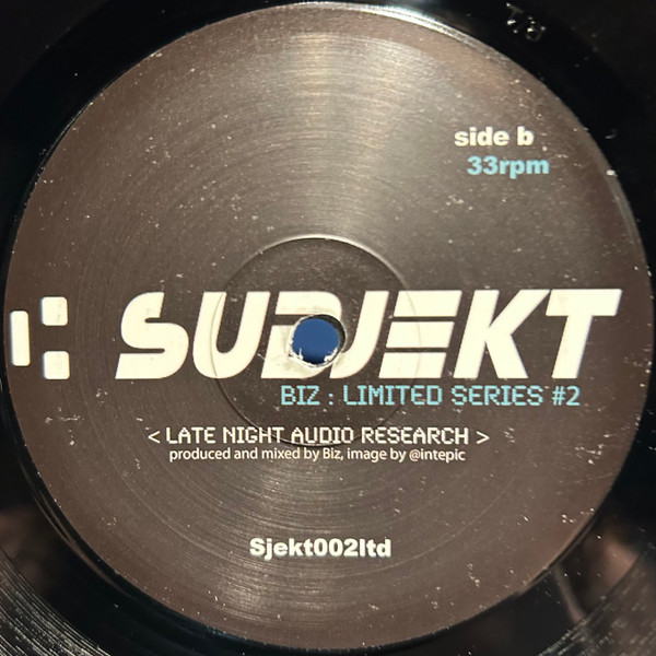 Biz E - Limited Series #2 | Subjekt (Sjekt002ltd) - 2