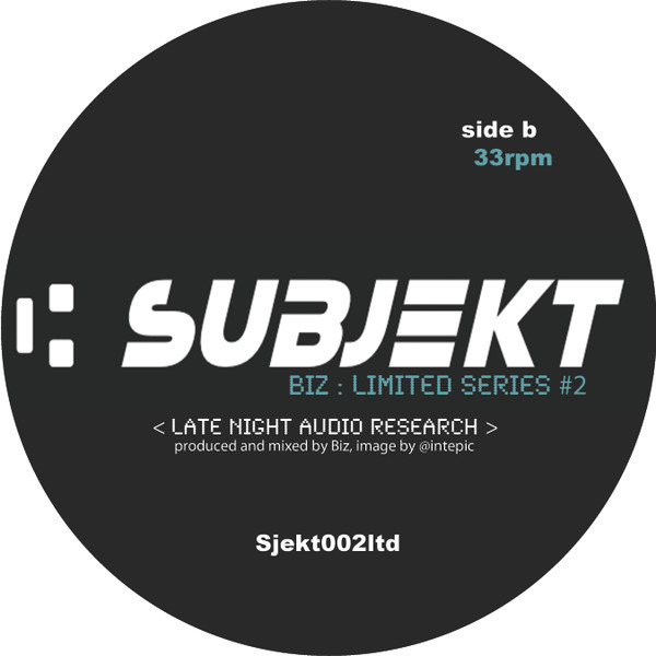 Biz E - Biz: Limited Series #2 | Subjekt (Sjekt002ltd)