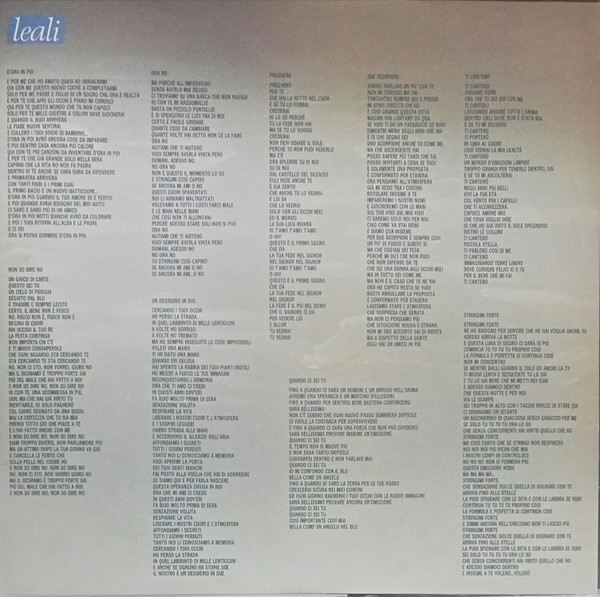 Fausto Leali - Leali | CBS (CBS 465057 1) - 3