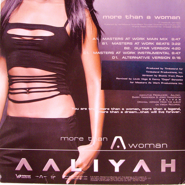 Aaliyah - More Than A Woman (Masters At Work Remixes) | Virgin (VUSTDJX230) - 2