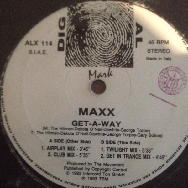 Maxx - Get-A-Way | Dig It Al Mark (ALX 114)