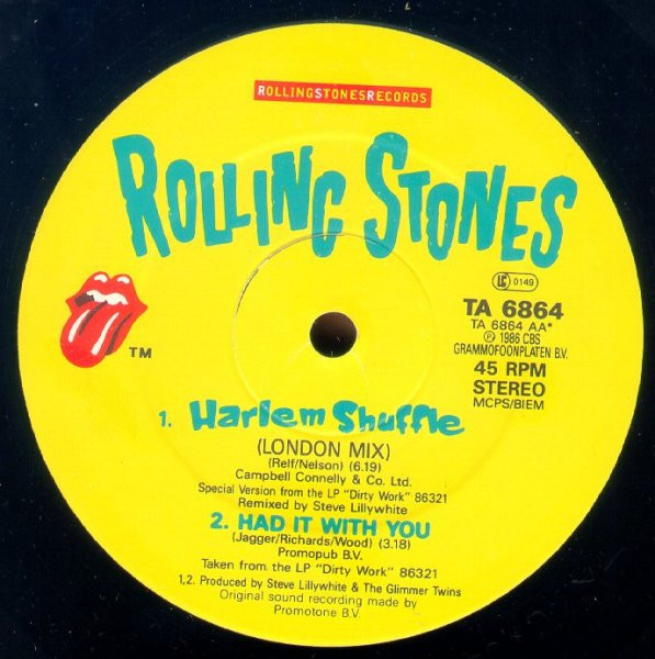 The Rolling Stones - Harlem Shuffle | Rolling Stones Records (TA 6864) - 4