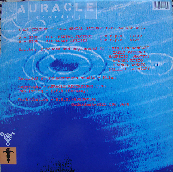 Crop Circles - Full Mental Jackpot E.P. | Auracle Recordings (AURAEP001) - 2