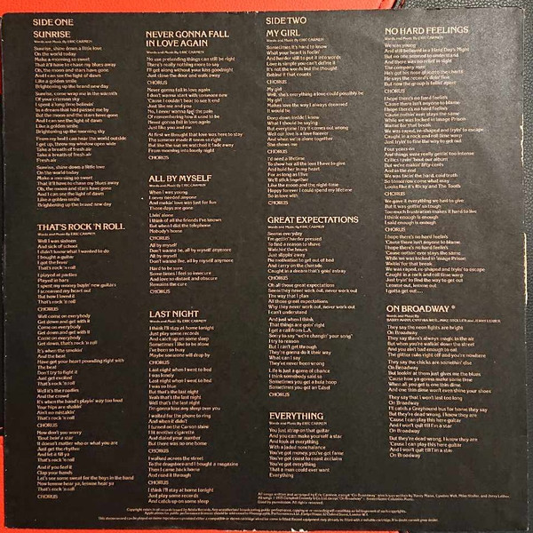 Eric Carmen - Eric Carmen | Arista (3C 064-97129) - 3