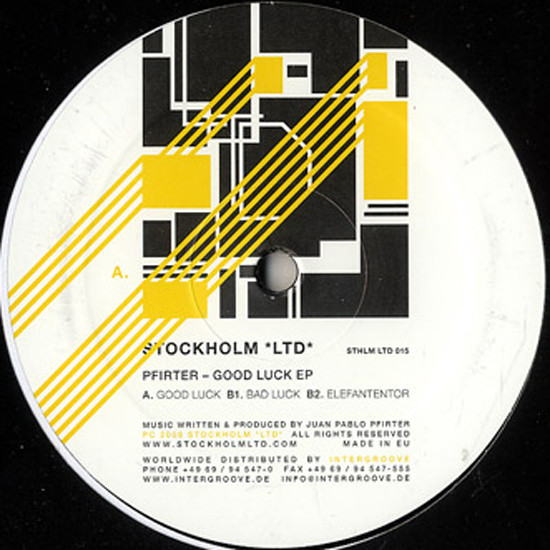 Pfirter - Good Luck EP | Stockholm LTD (STHLM LTD 015)