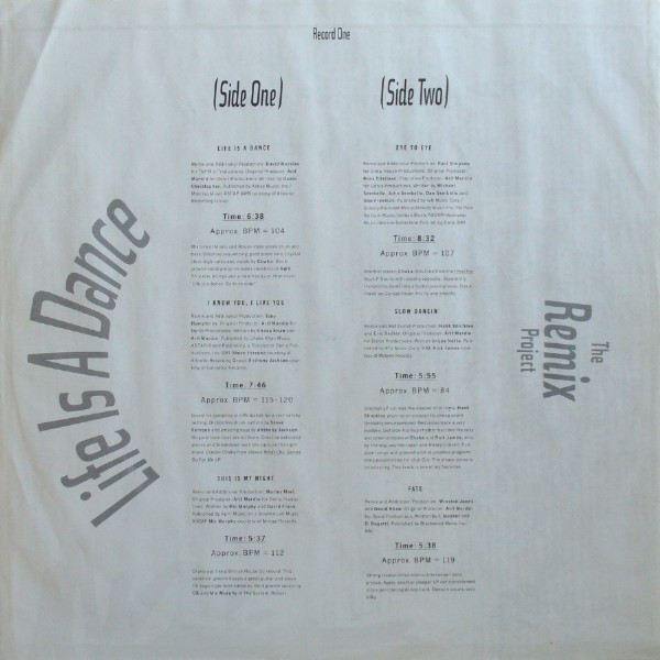 Chaka Khan - Life Is A Dance - The Remix Project | Warner Bros. Records (925 946-1) - 7