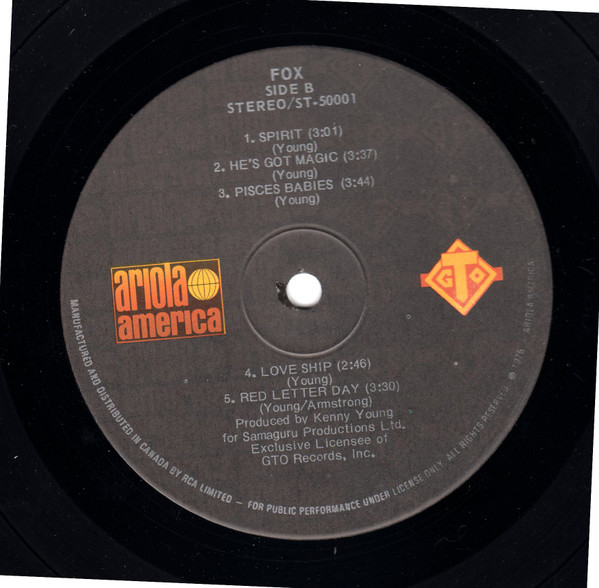 Fox - Fox | Ariola America (ST-50001) - 4 Fox - Fox | Ariola America (ST-50001) - 4