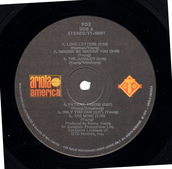 Fox - Fox | Ariola America (ST-50001) - 3 Fox - Fox | Ariola America (ST-50001) - 3