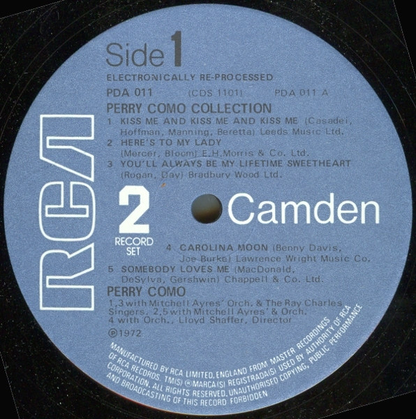 Perry Como - The Perry Como Collection | RCA Camden (PDA 011) - 4
