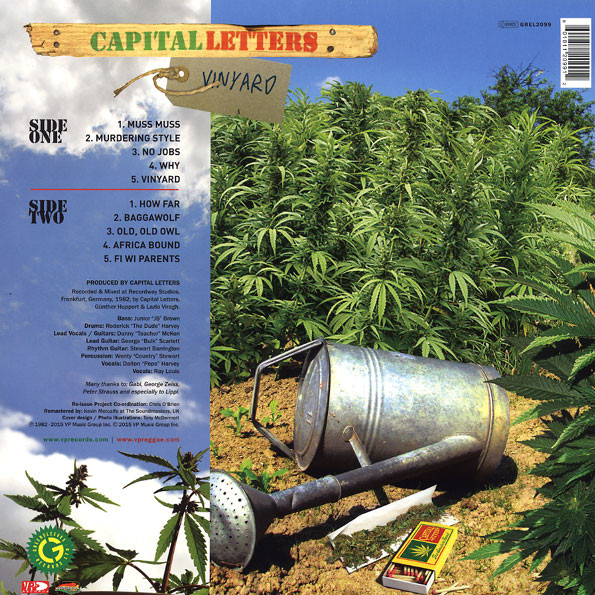 Capital Letters - Vinyard | Greensleeves Records (GREL2099) - 2