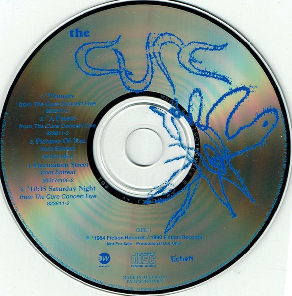 The Cure - Five Live CD PROMO CARD SLEEVE | Warner Music Australia (CURE 1) - 4 The Cure - Five Live CD PROMO CARD SLEEVE | Warner Music Australia (CURE 1) - 4