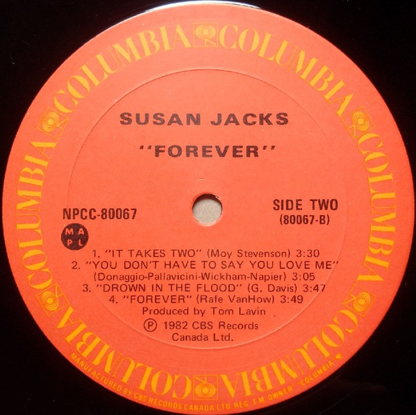 Susan Jacks - Forever | Columbia (NPCC-80067) - 4 Susan Jacks - Forever | Columbia (NPCC-80067) - 4