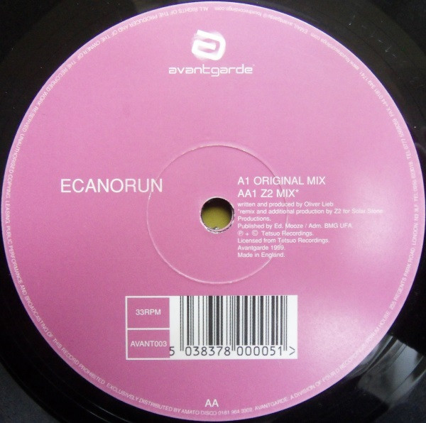 Ecano - Run | Avantgarde (AVANT003)