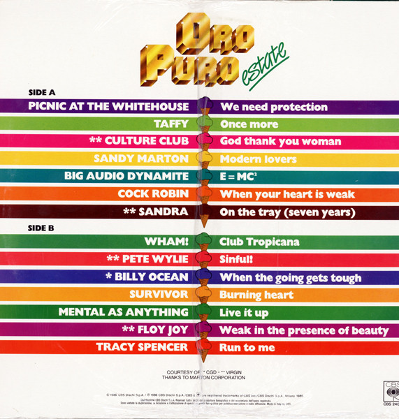 Various - Oro Puro Estate | CBS (CBS 24076) - 2 Various - Oro Puro Estate | CBS (CBS 24076) - 2