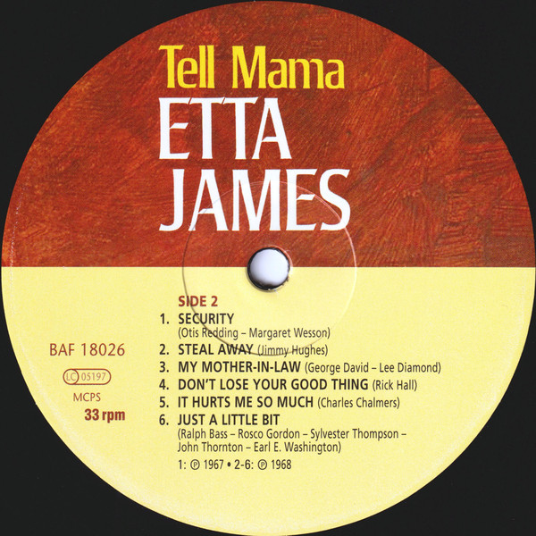 Etta James - Tell Mama | Bear Family Records (BAF 18026) - 4