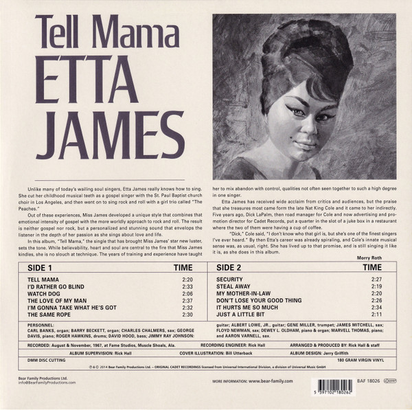 Etta James - Tell Mama | Bear Family Records (BAF 18026) - 2