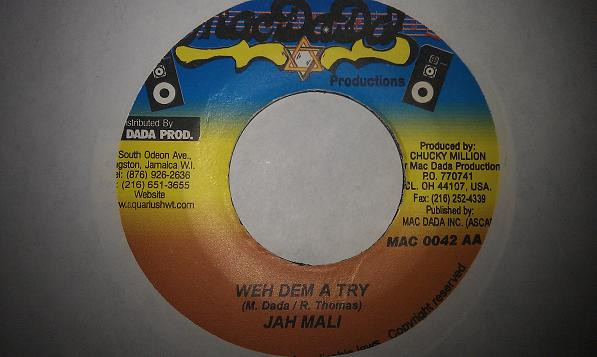Singing Melody / Jahmali - Always Missing You / Weh Dem A Try | Mac Dada Productions (MAC 0042) - 3