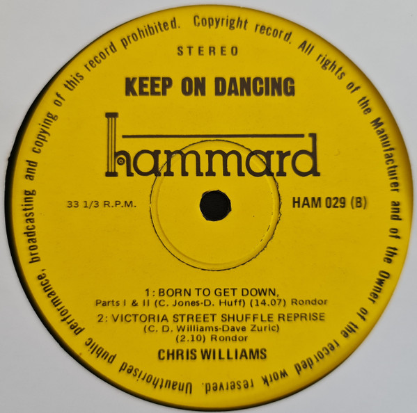 Chris Williams - Keep On Dancing | Hammard (HAM 029) - 4